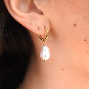 Fresh Water Pearl Huggies