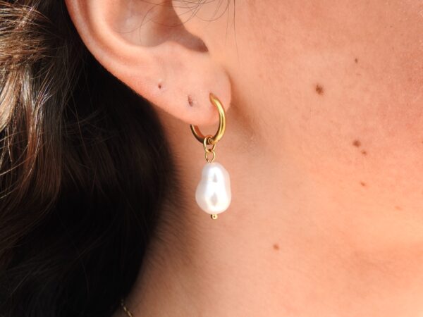 Fresh Water Pearl Huggies